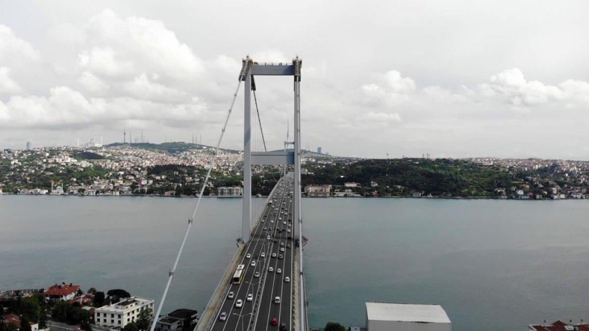 Korona sonrası İstanbul trafiği böyle görüntülendi