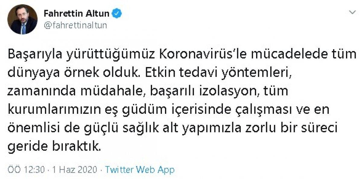 Fahrettin Altun: 1 Haziran ile yeni bir sürece giriyoruz
