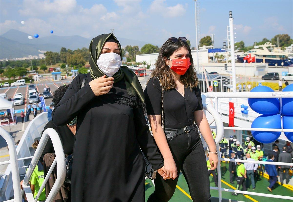 Fethi Sekin'in isminin verildiği feribot denize indirildi