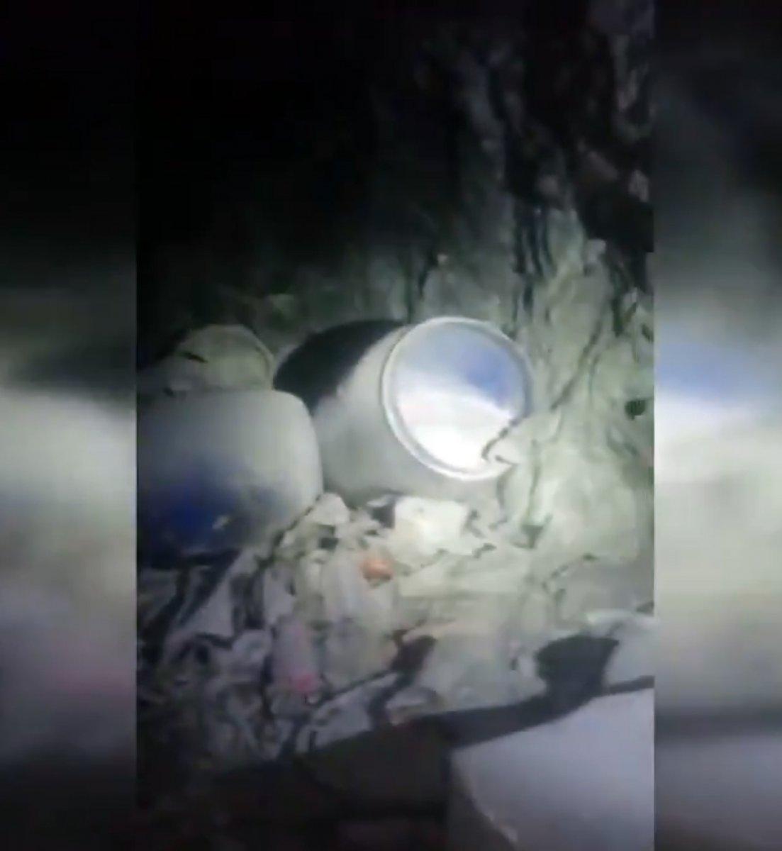 Hakurk'ta PKK'ya ait mağara yok edildi