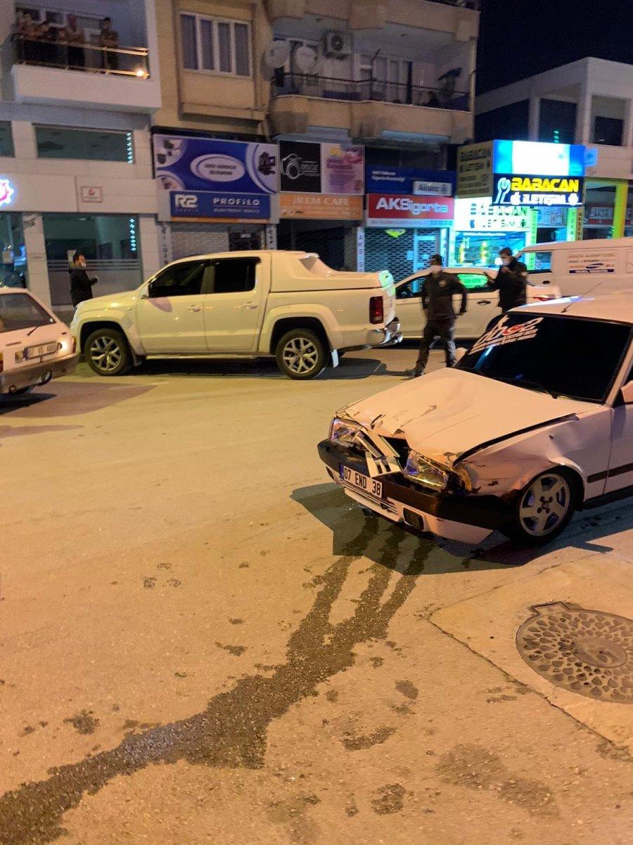 Antalya'da kaçarken polise çarpan şahıs, yakalandı