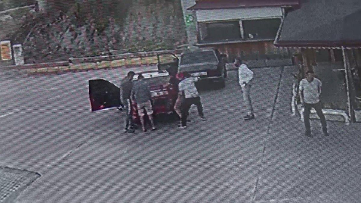 Antalya'da akaryakıt istasyonunda dehşet anları