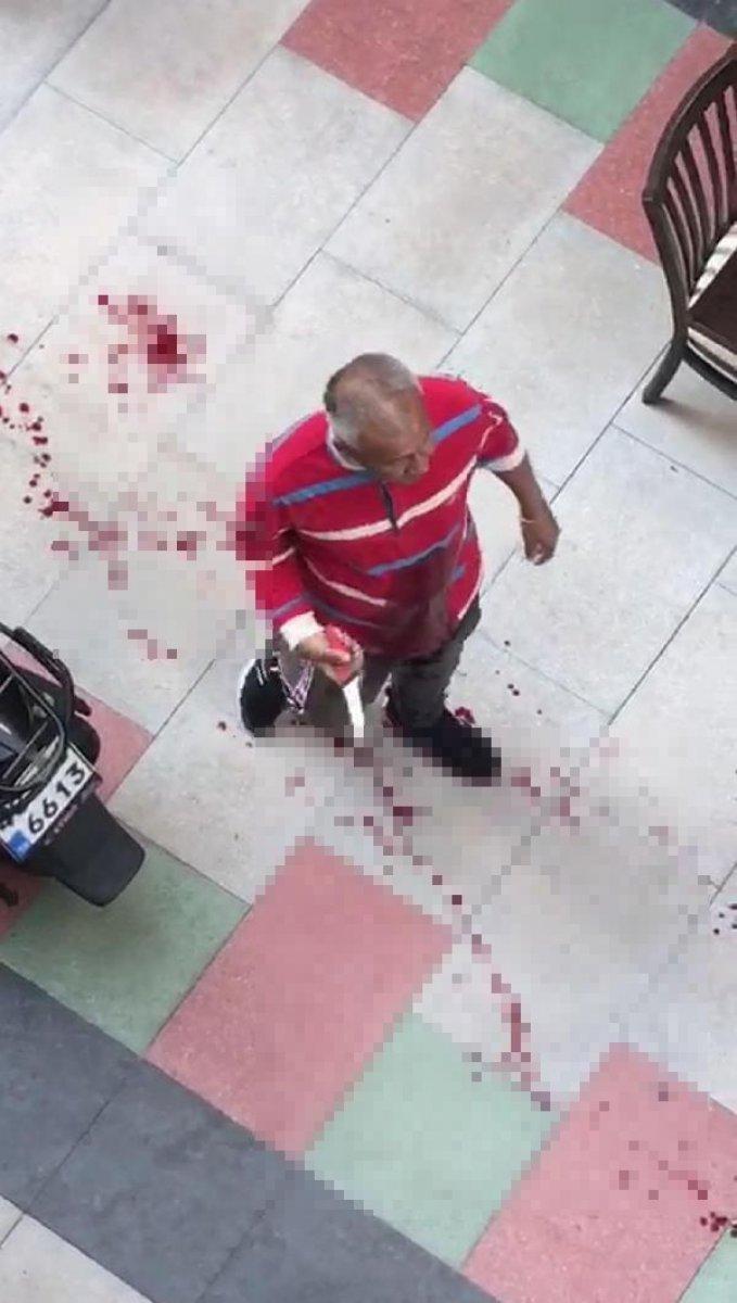 Kendisini bıçaklayan saldırganı sokak sokak aradı