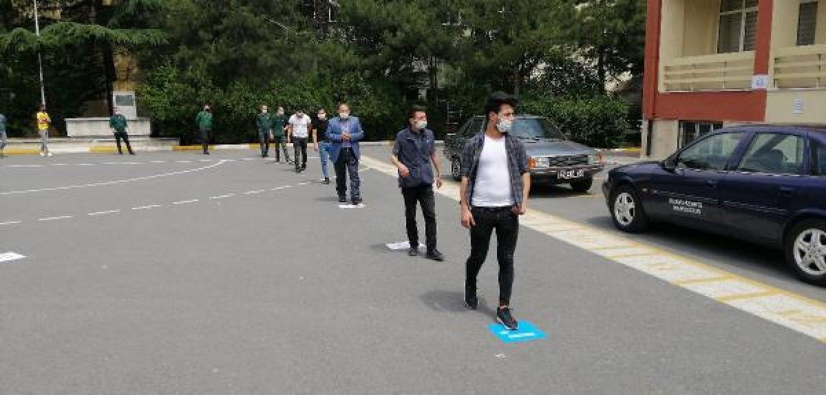 Normalleşme sürecindeki ilk sınav yapıldı