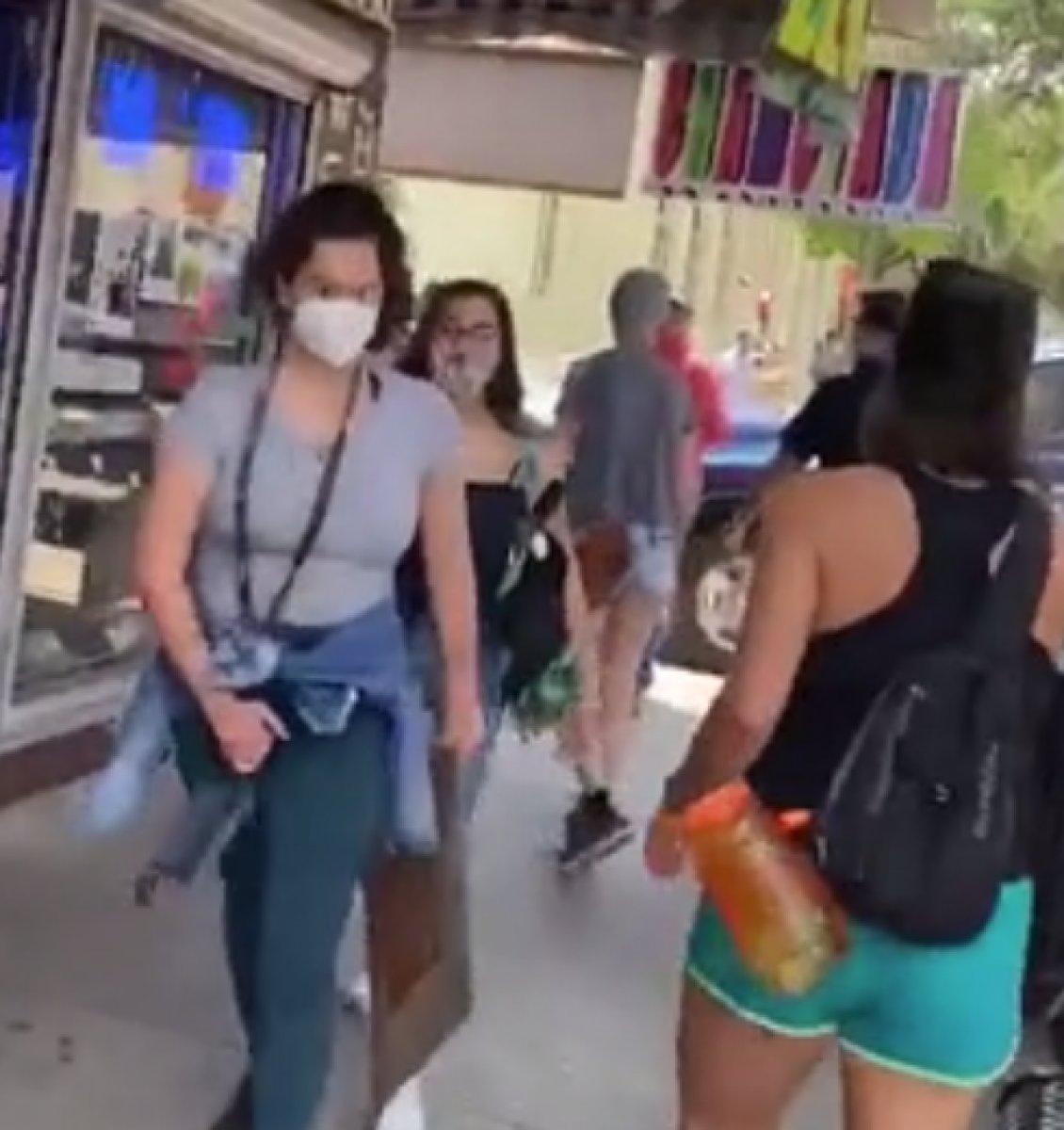 Teksas'ta, elektrikli testereyle protestocuları kovaladı