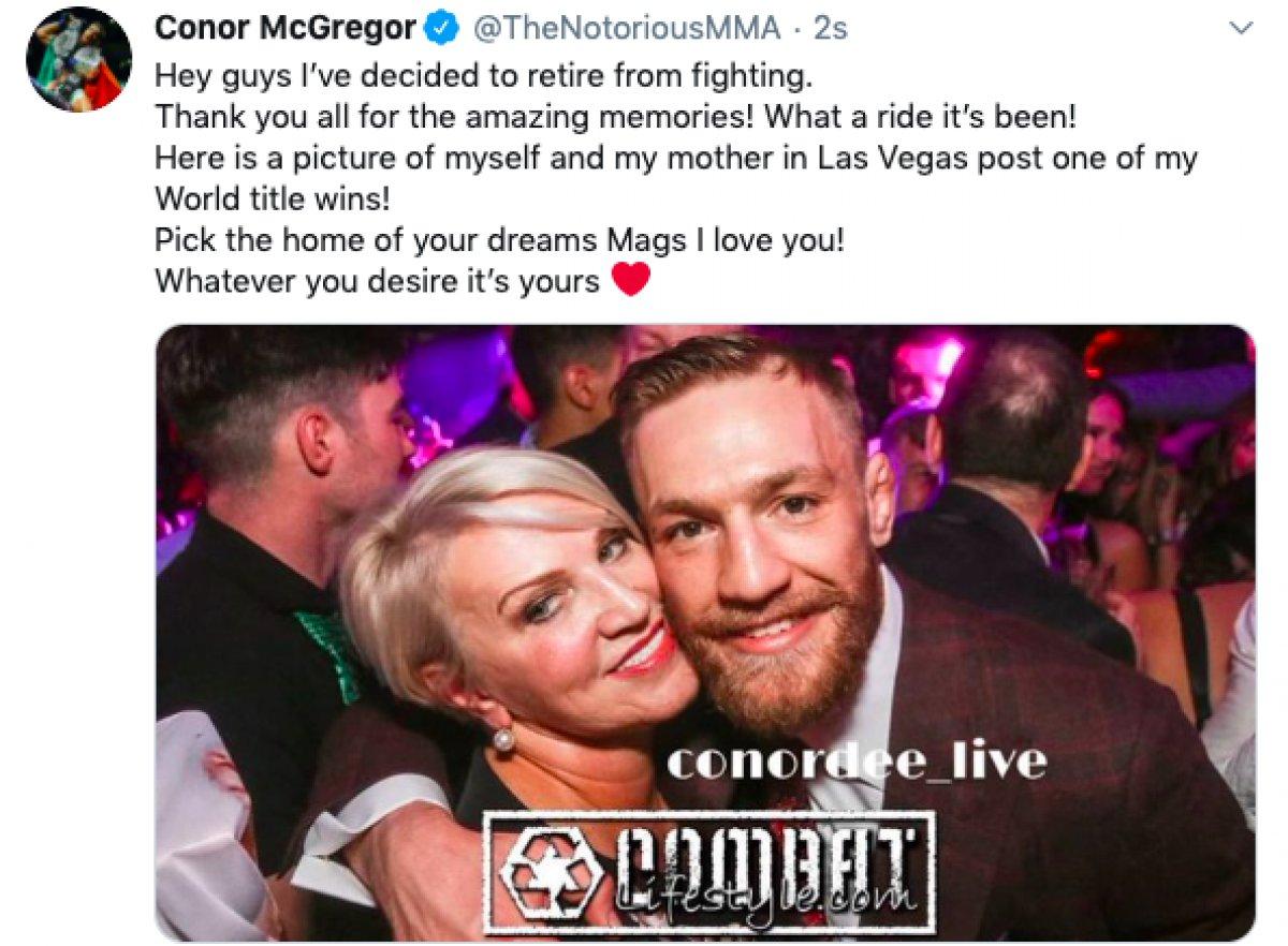 Conor McGregor emekli oldu