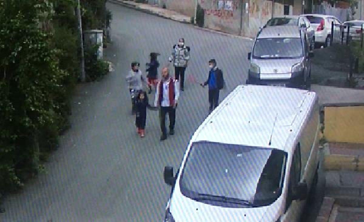 Beyoğlu'nda kaza yapan araç tehlike saçtı