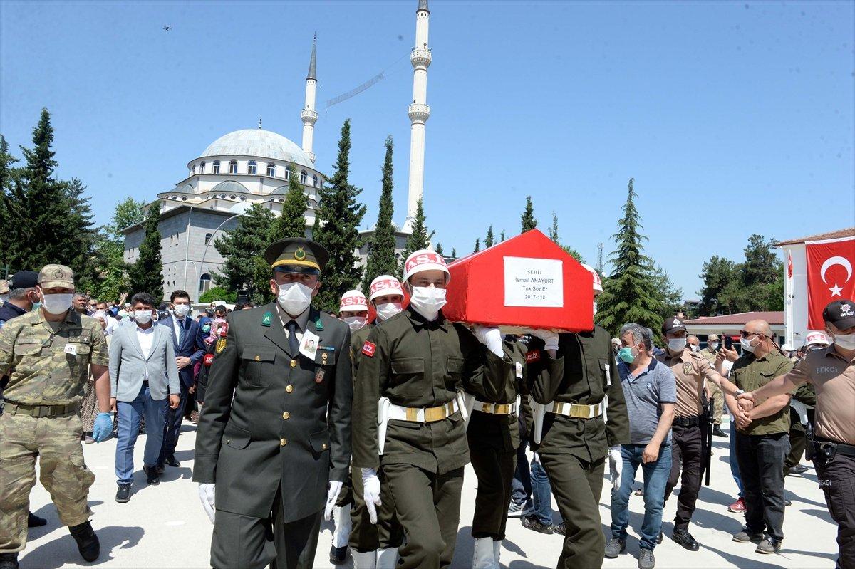 Şehit İsmail Anayurt, son yolculuğuna uğurlandı