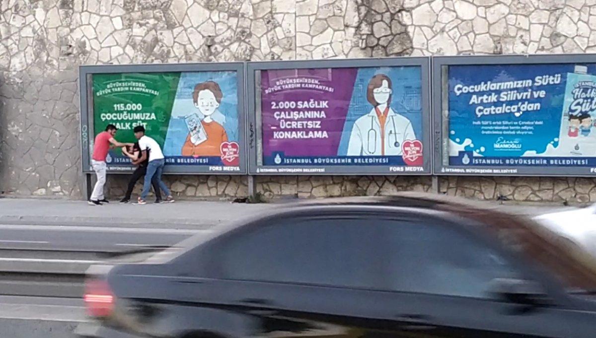 Bakırköy sahilinde, tuvalet sırasında kavga çıktı