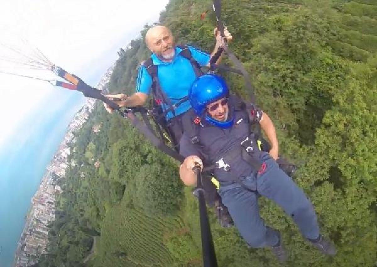 Rize'de yamaç paraşütü yaparken düşen kişi yaralandı