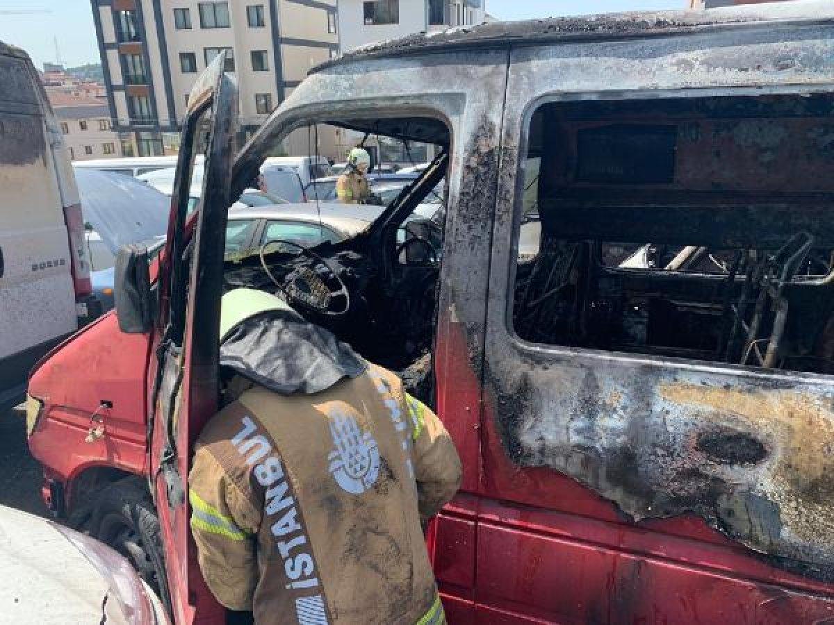Kartal'da, Yediemin Otoparkı'nda yangın çıktı