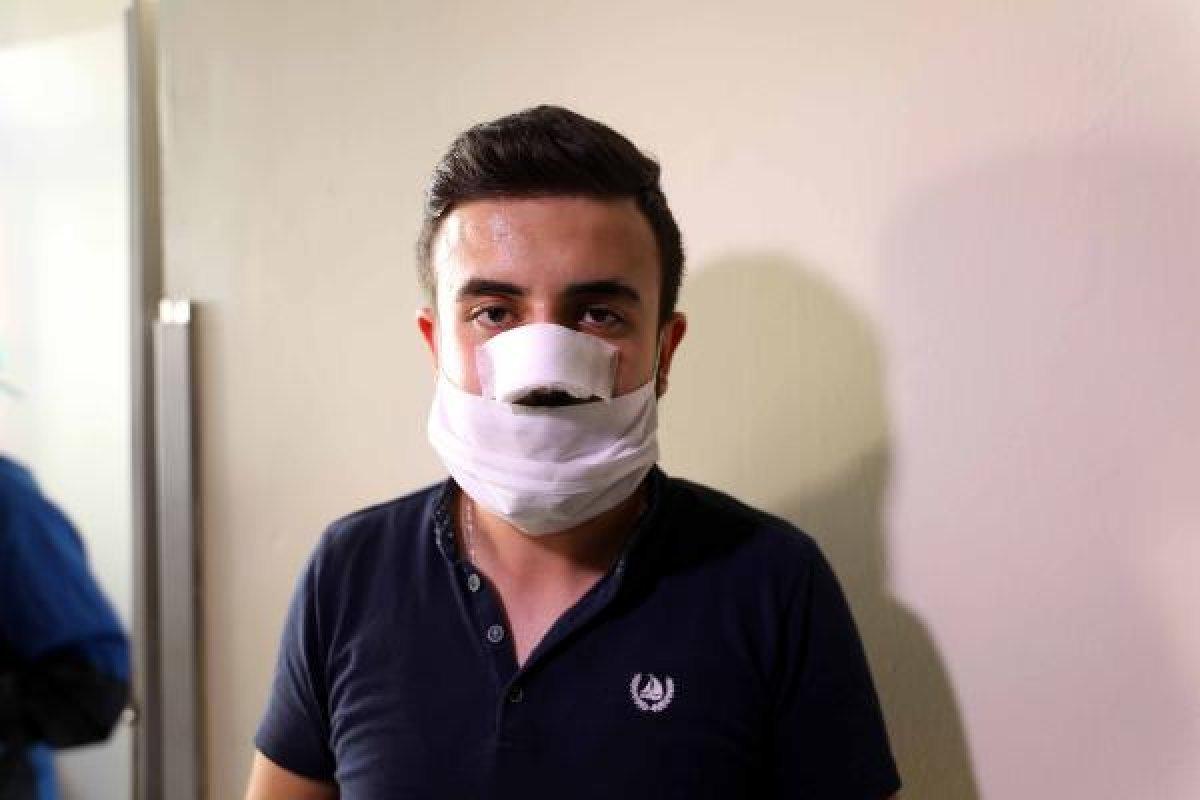 Gaziantep'te sağlık çalışanına darp, güvenlik kamerasında