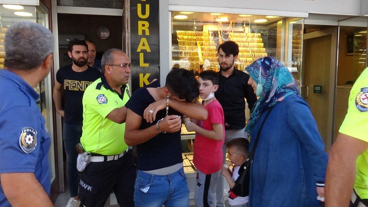 Hatay'da kuyumcudan altın çaldı kaçarken yakalandı