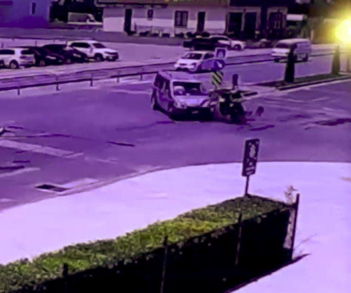 Antalya'da motosiklet sürücüsü ticari araca çarptı