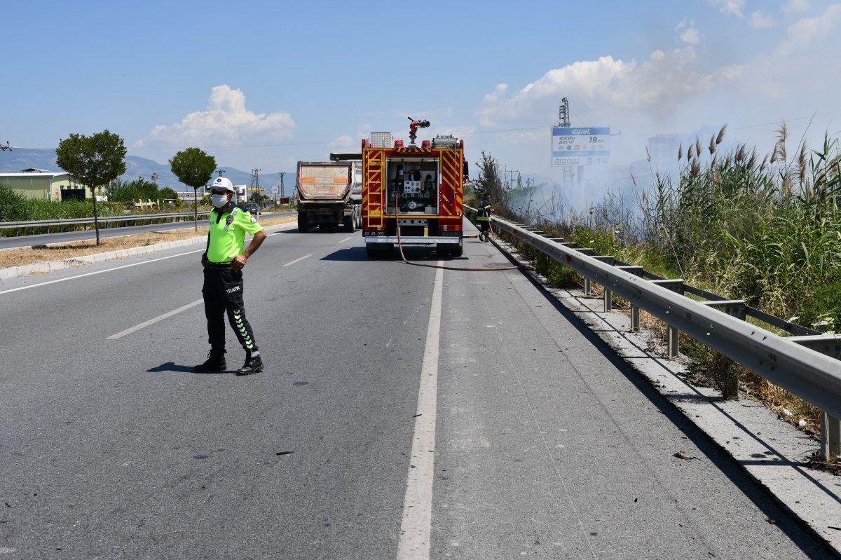 Söke’deki sazlık alanda yangın çıktı