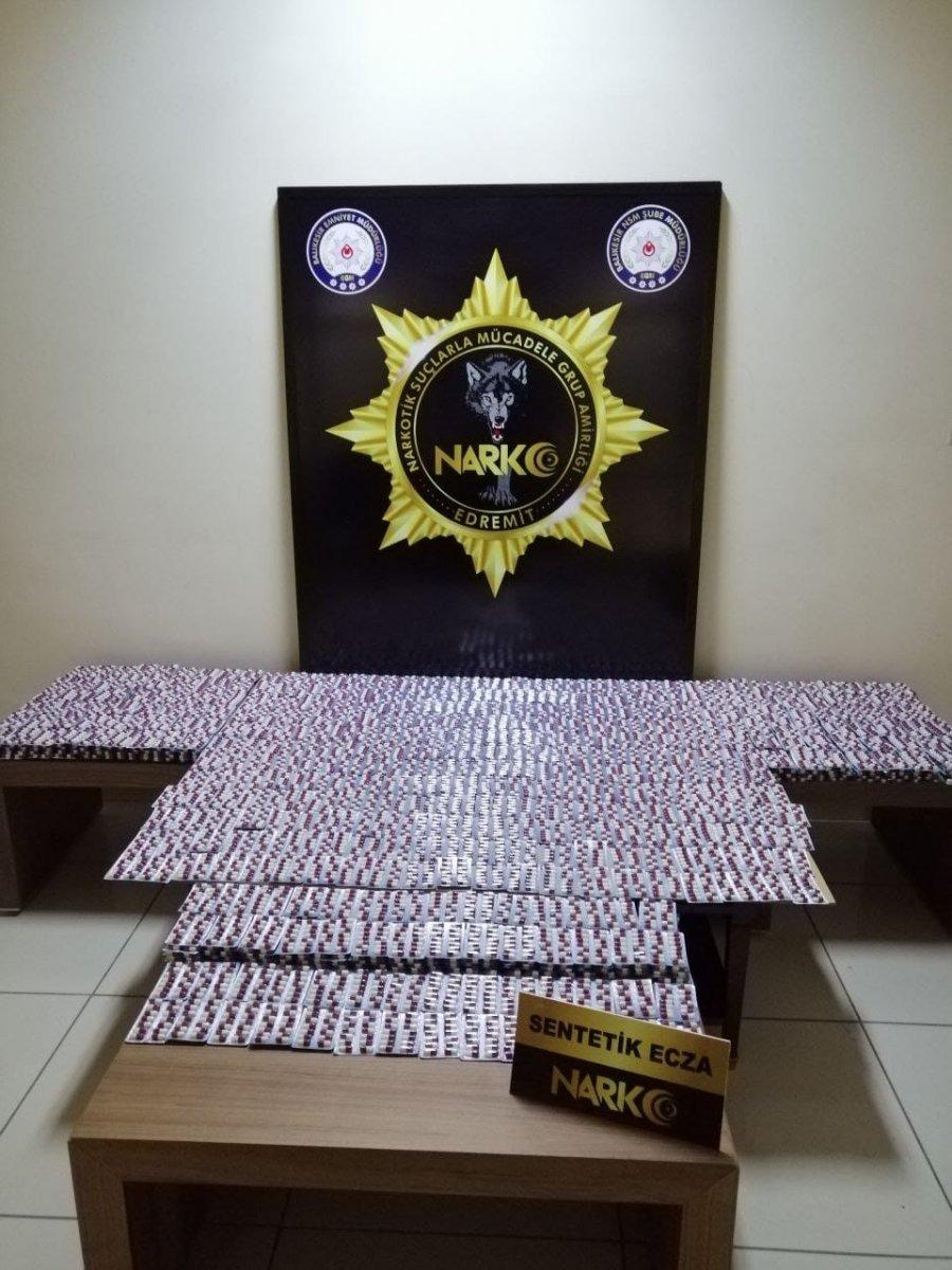 Balıkesir'de 13 bin uyuşturucu hap ele geçirildi