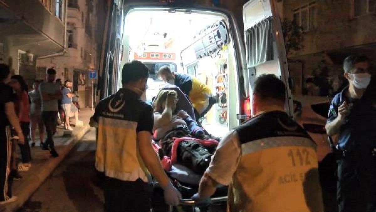 Bakırköy'de darbedilen kadın pencereden atladı