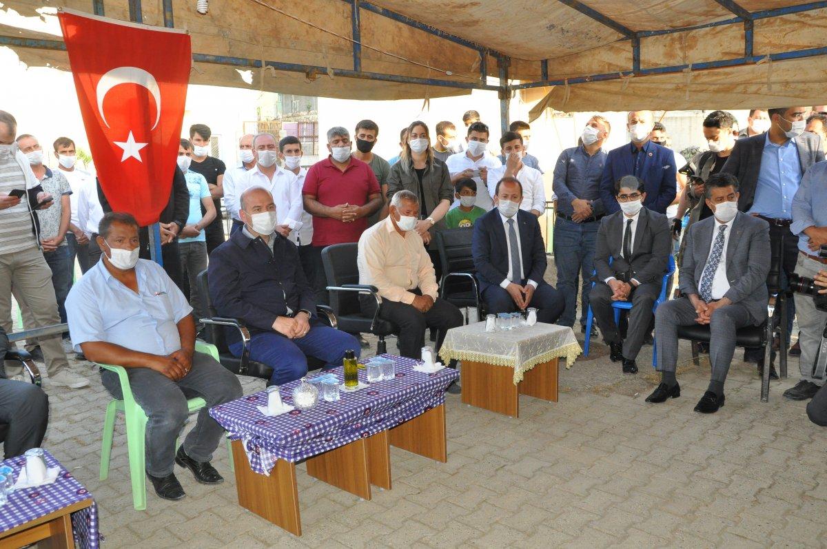 Soylu’dan şehit işçilerin ailelerine taziye ziyareti