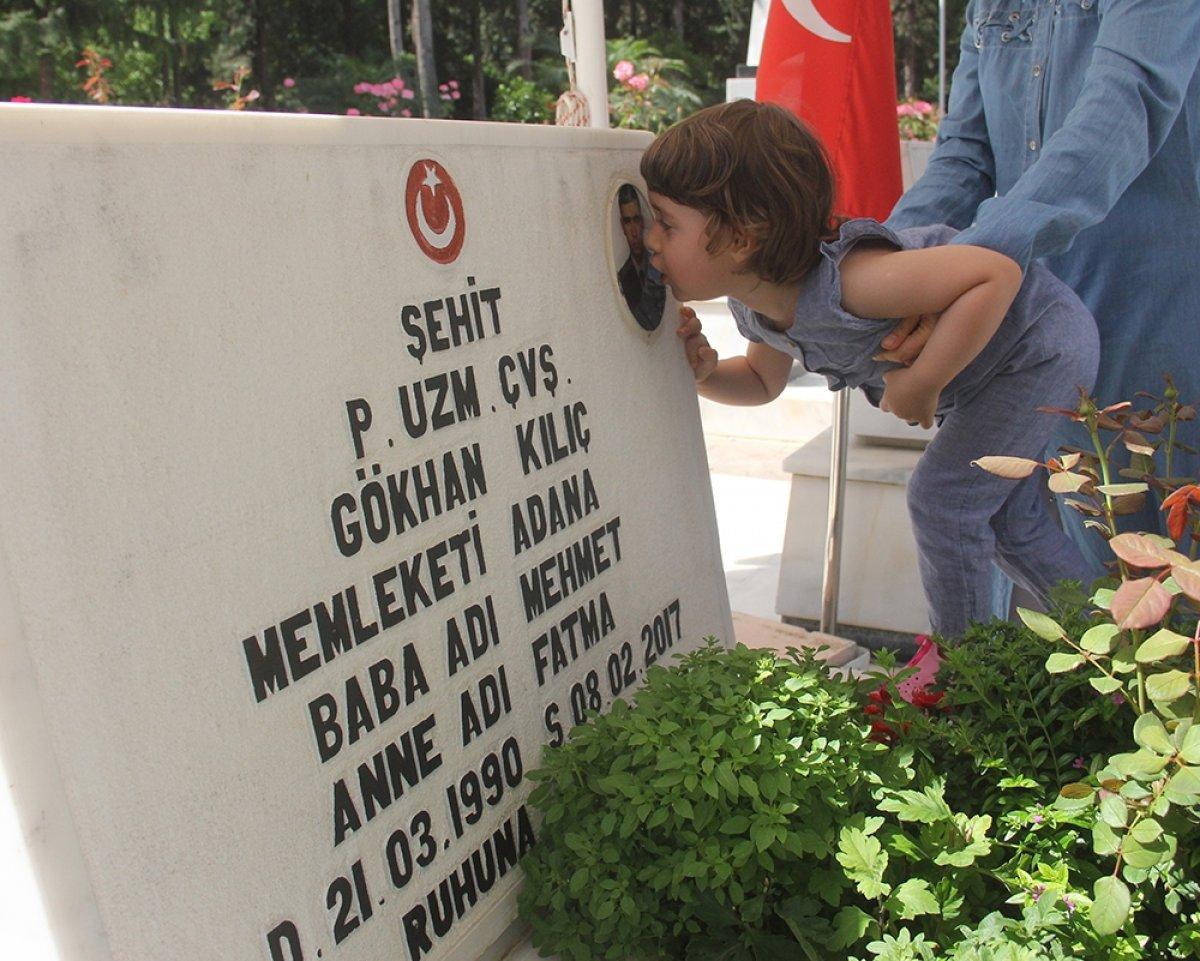 Şehit çocuklarının buruk geçen Babalar Günü