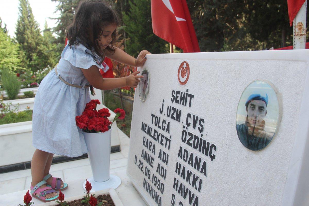 Şehit çocuklarının buruk geçen Babalar Günü