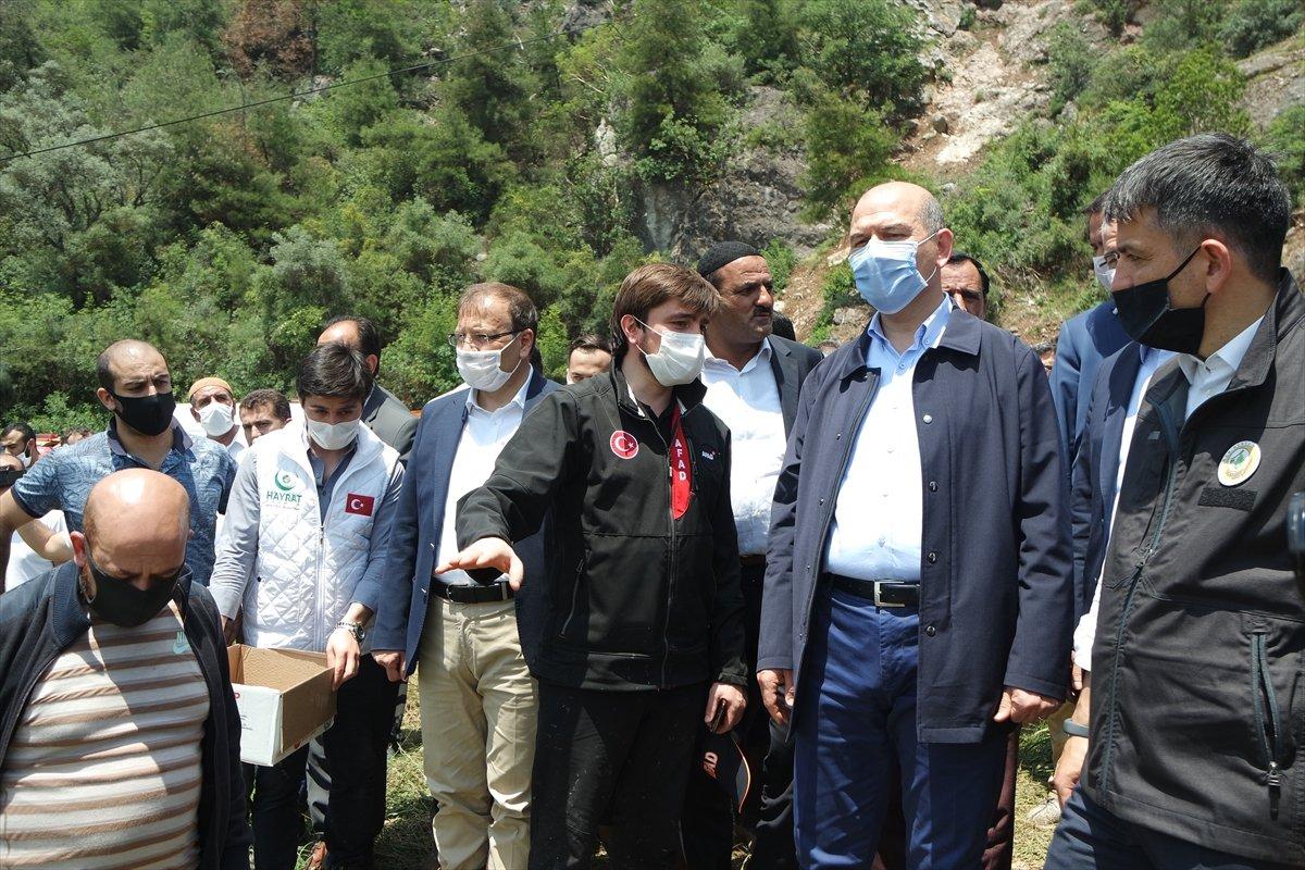 Bakan Soylu: Selden zarar görenlere yardım yapılacak