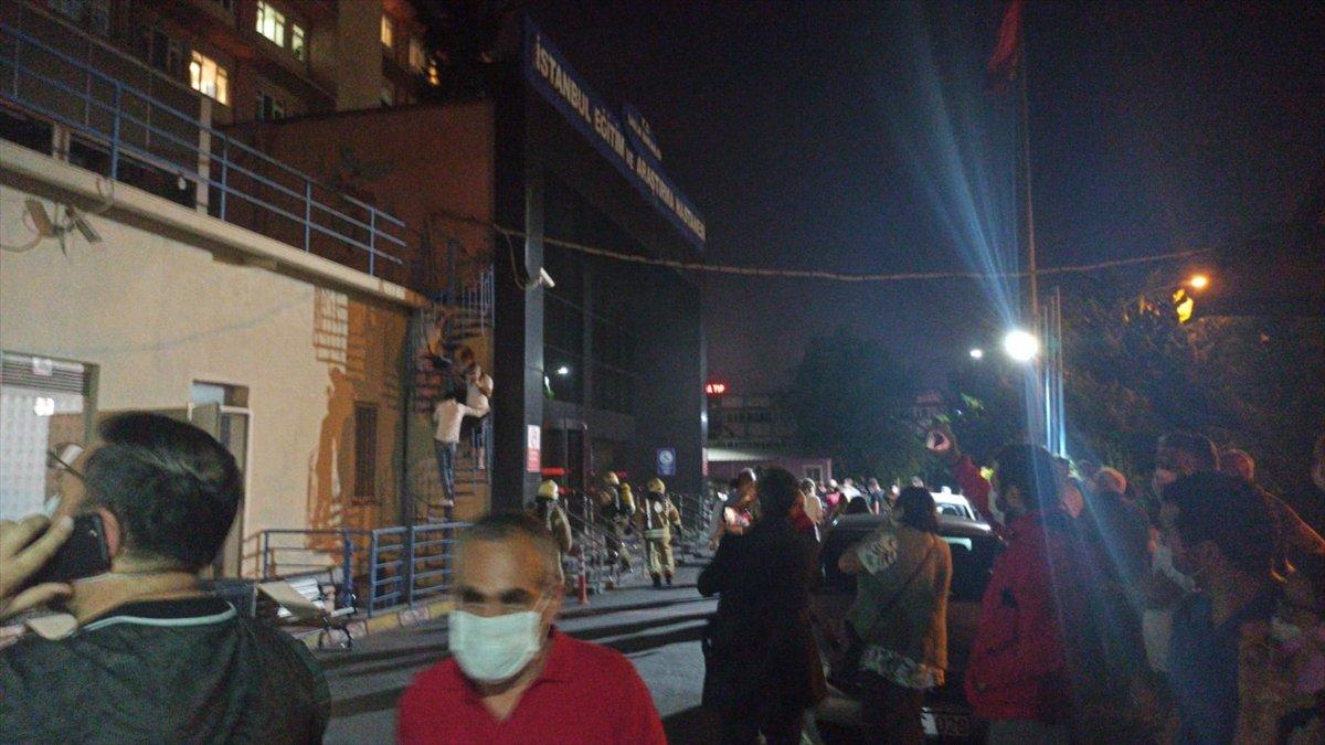 İstanbul Eğitim ve Araştırma Hastanesi'nde yangın