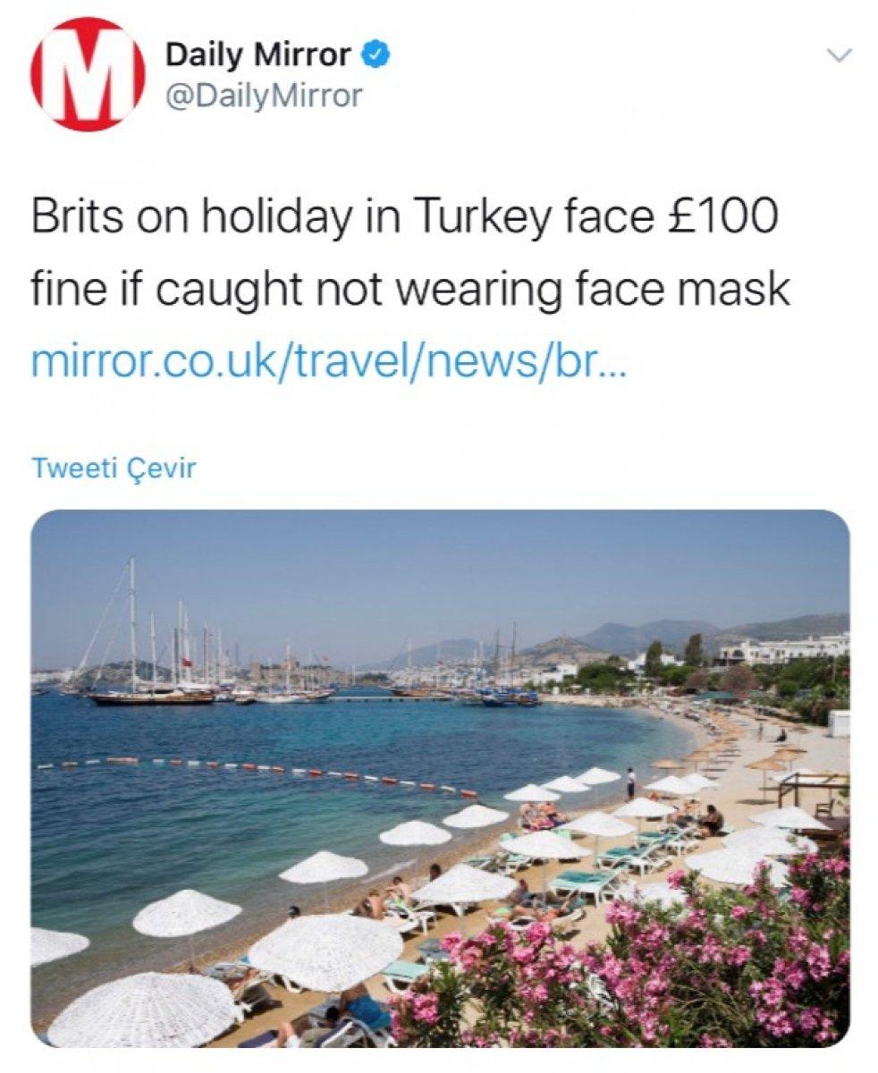 Türkiye’deki maske cezası İngiliz medyasında