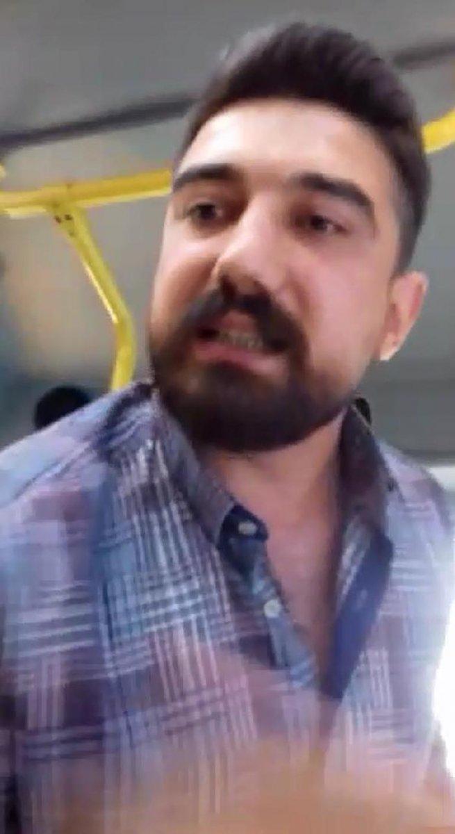 Maskesini takmayan minibüs şoförü hakaret etti