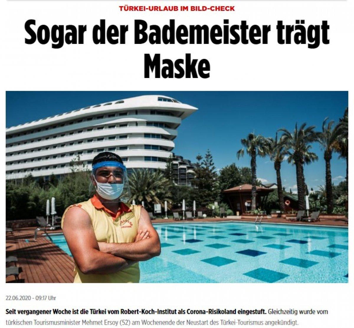 Alman Bild, Türkiye'nin seyahat önlemlerini övdü