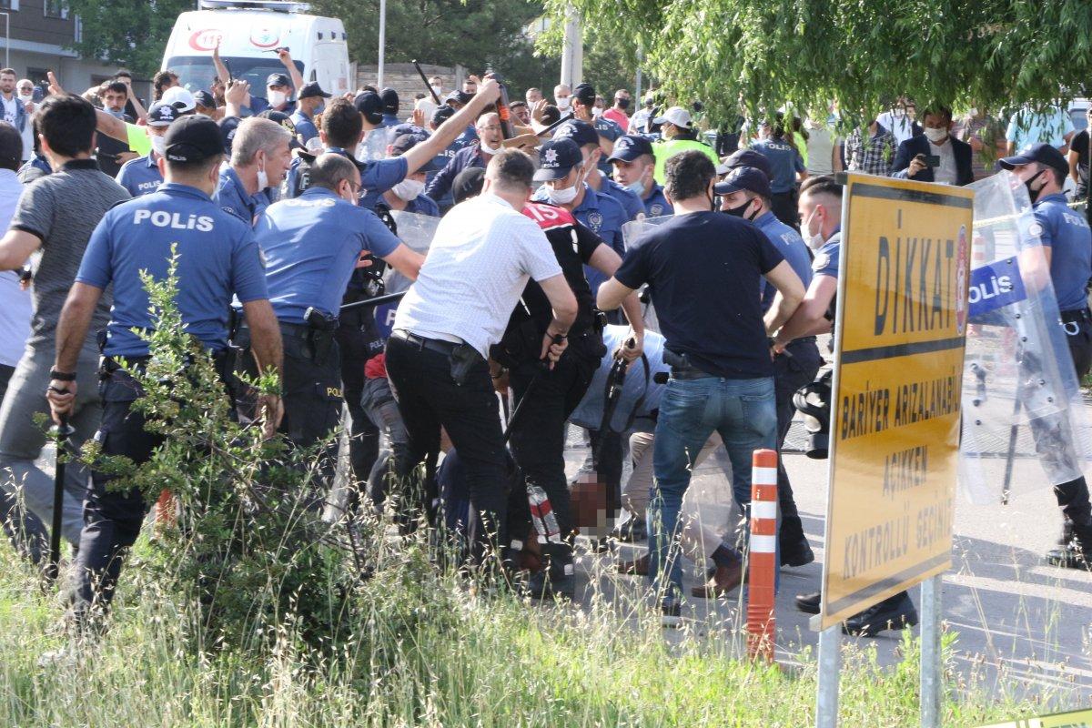 Karabük'te cezayı yedi, polislere saldırdı