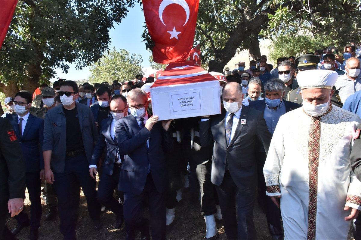 Diyarbakırlı şehit Recep Durak, son yolculuğuna uğurlandı