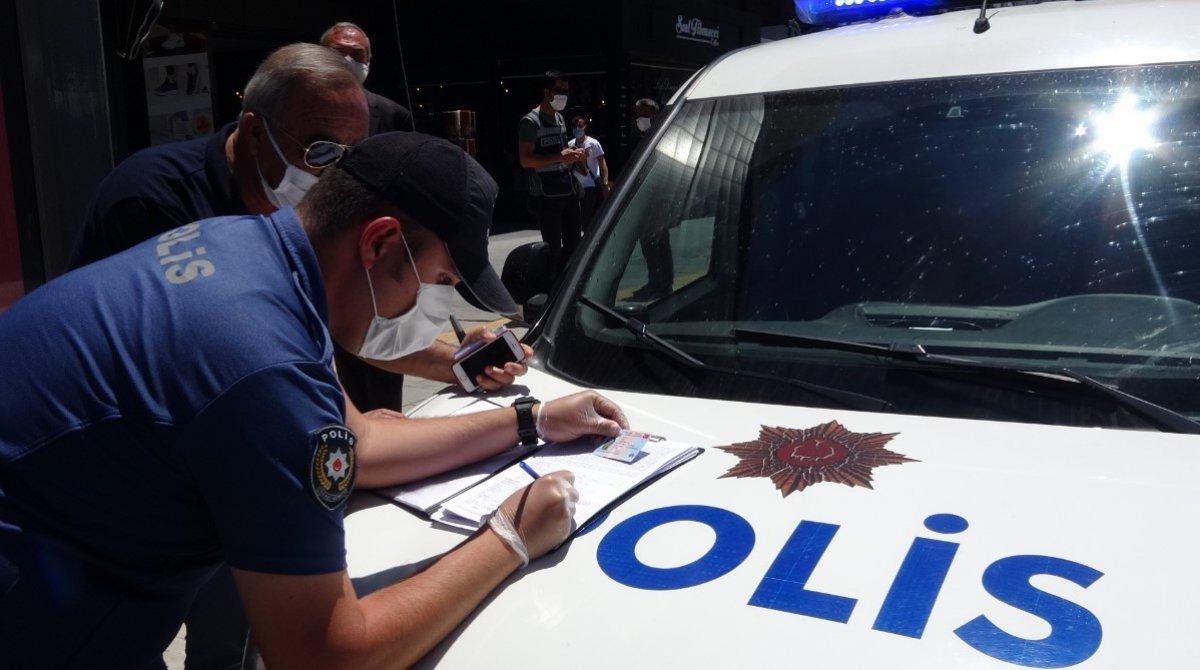 Van’da telefonla konuşurken maske takmama cezası yedi