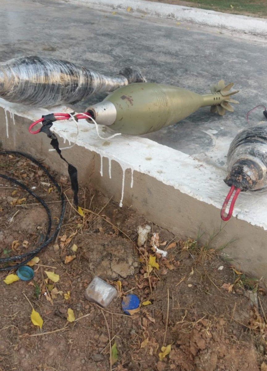 PKK/YPG'li teröristlere ait 6 havan imha edildi