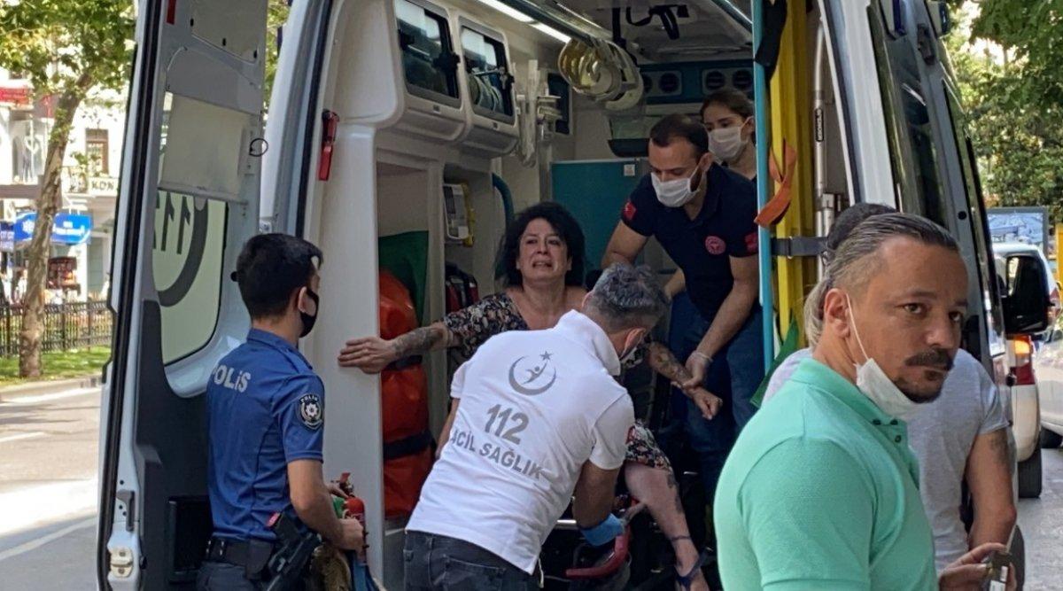 İstanbul’un göbeğinde sızan genç kadın