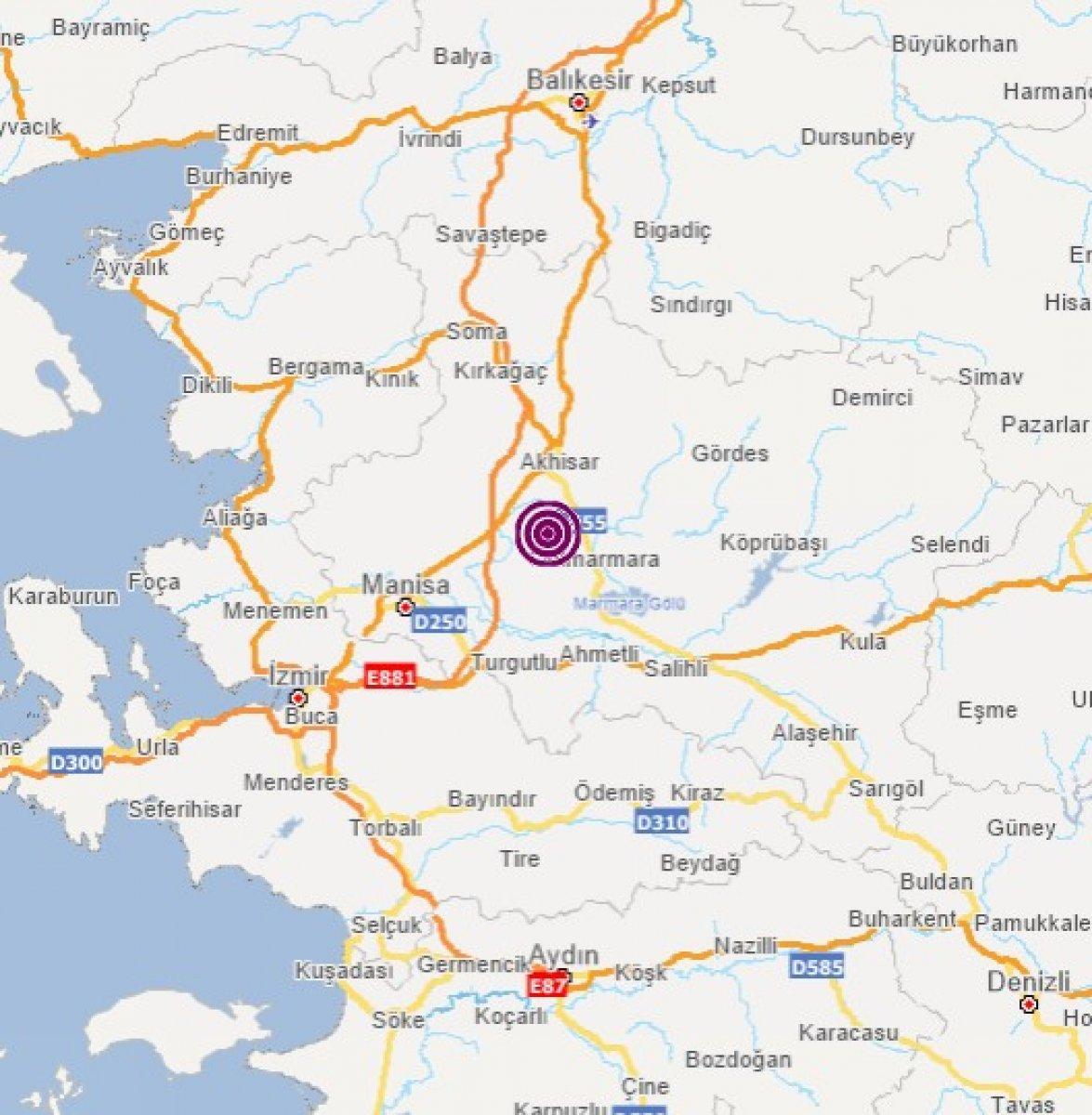 Manisa'da 5.5 büyüklüğünde deprem meydana geldi