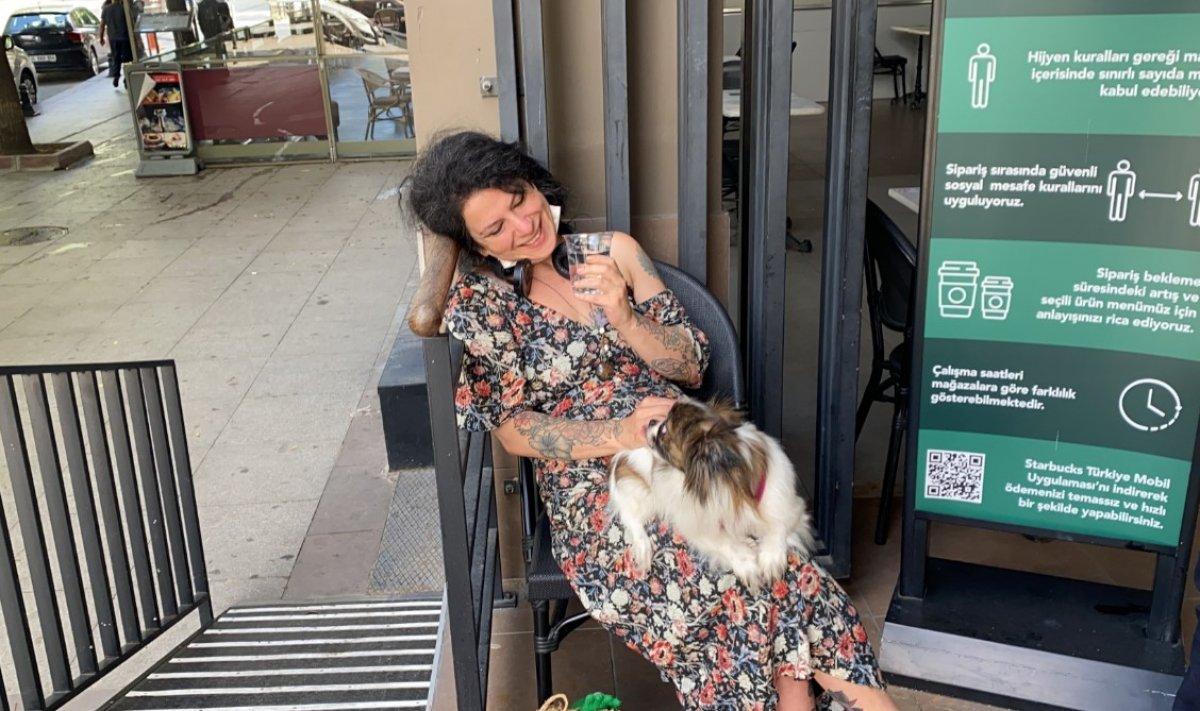 İstanbul’un göbeğinde sızan genç kadın