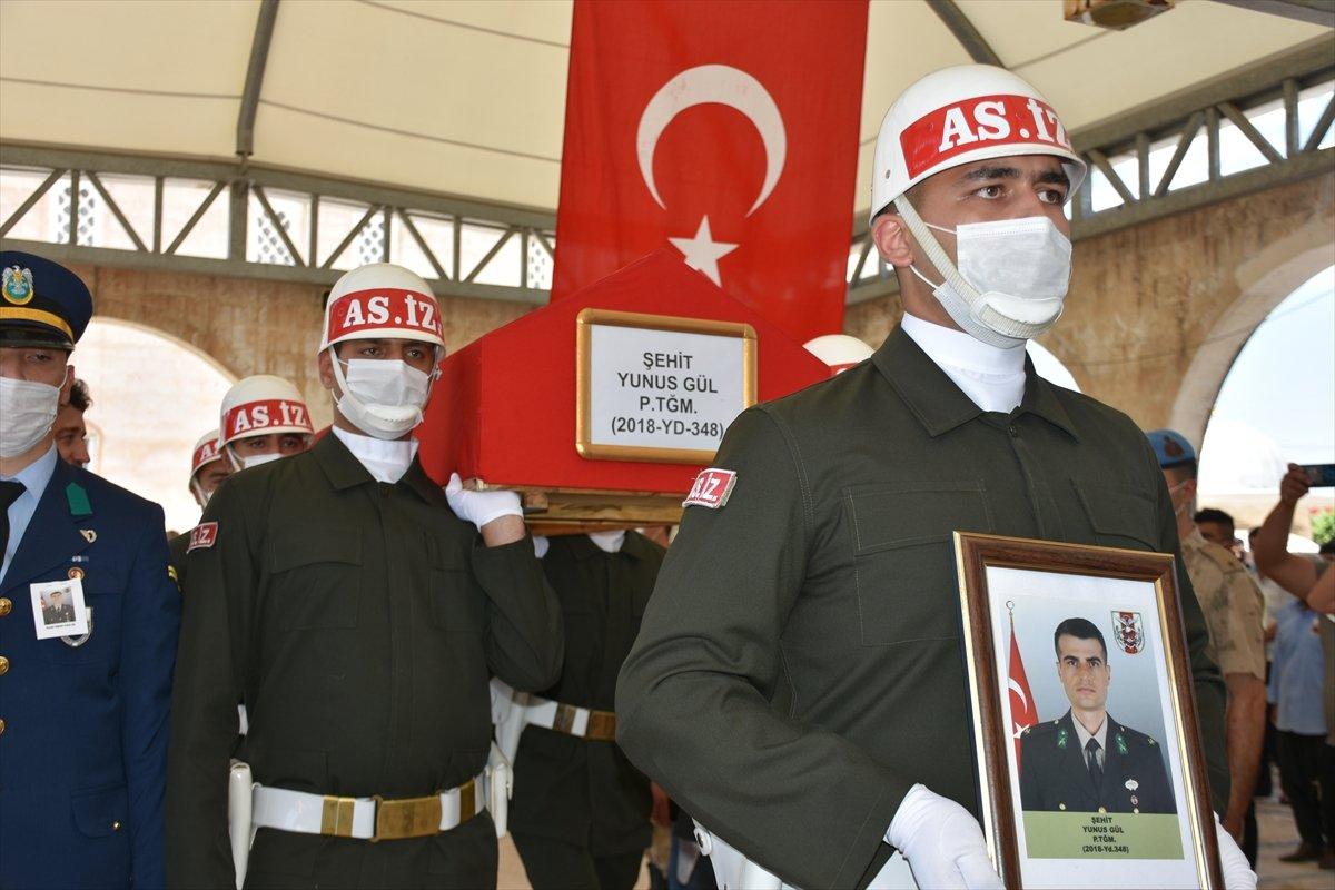 Şehit Piyade Teğmen Yunus Gül, son yolculuğuna uğurlandı