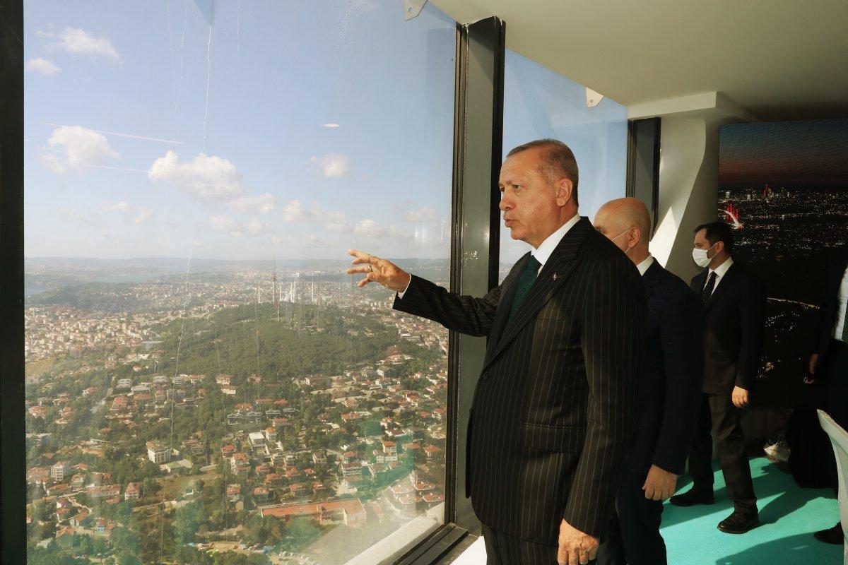 Cumhurbaşkanı Erdoğan Çamlıca Kulesi'ni inceledi