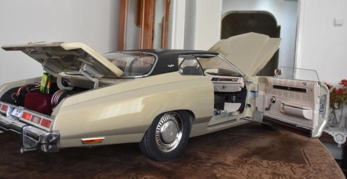 Sivas'ta klasik otomobilin minyatürünü 36 yılda yaptı