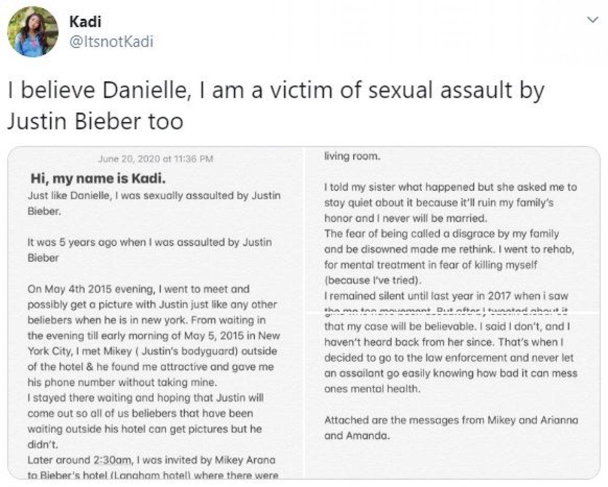 Justin Bieber'dan cinsel saldırı iddialarına dava