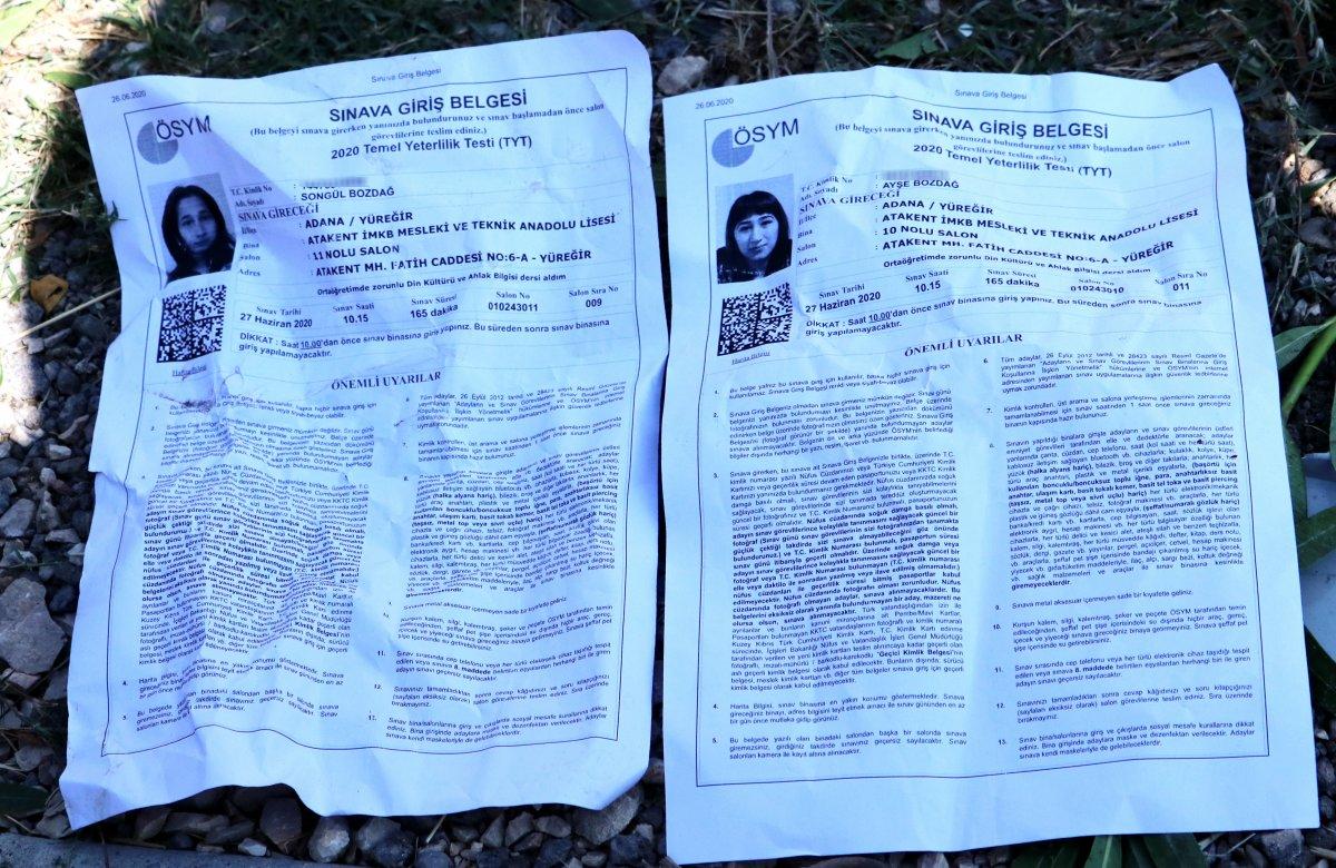 Adana'da sınava yetişmeye çalışırken kaza geçirdiler