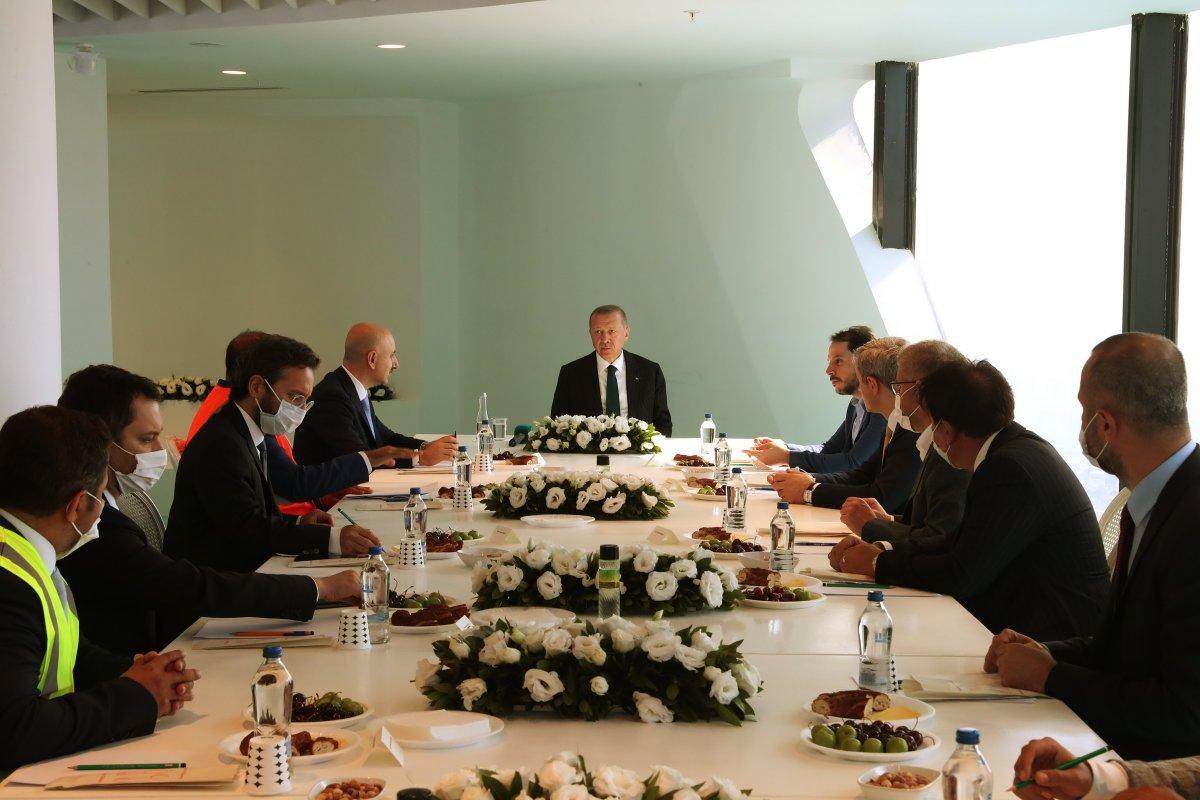 Cumhurbaşkanı Erdoğan Çamlıca Kulesi'ni inceledi