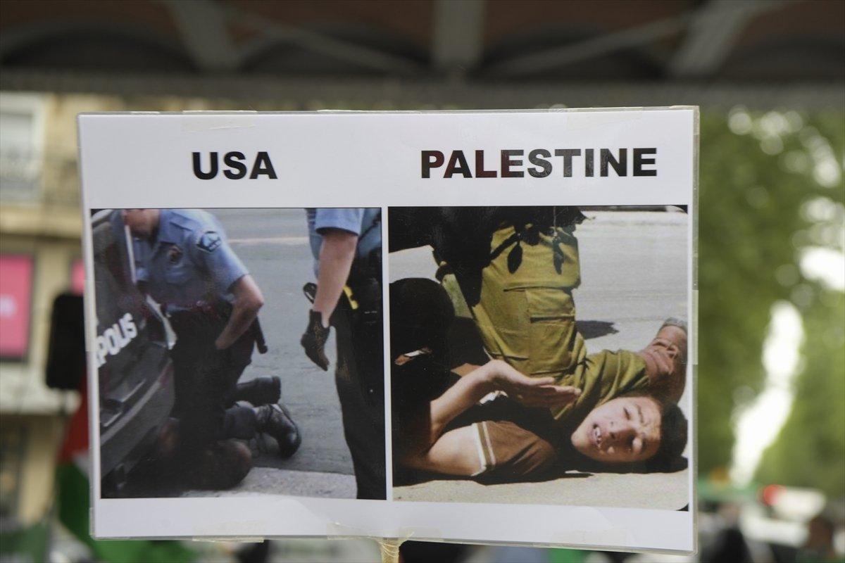 Fransa'da İsrail'e karşı ilhak protestosu