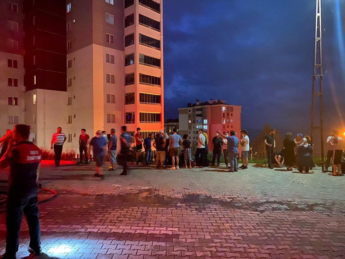 Ordu'da binada yangın çıktı 6 kişi hastaneye kaldırıldı