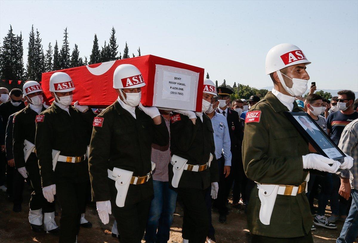 Şehit Recep Yüksel son yolculuğuna uğurlandı