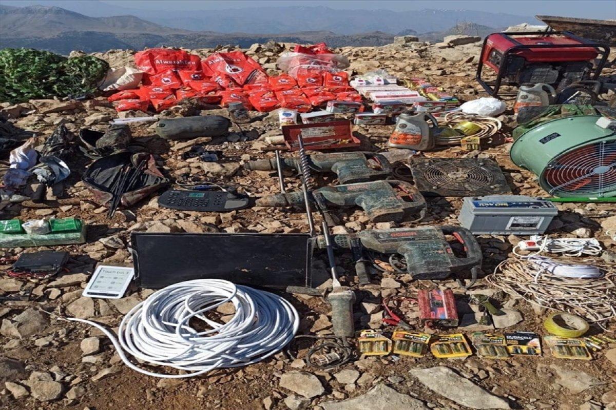 Pençe Kaplan Operasyonu’nda 24 sığınak ele geçirildi