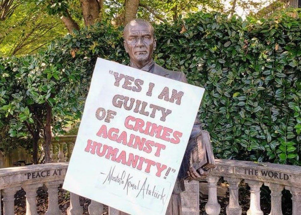 ABD'de Atatürk heykeline saldırı