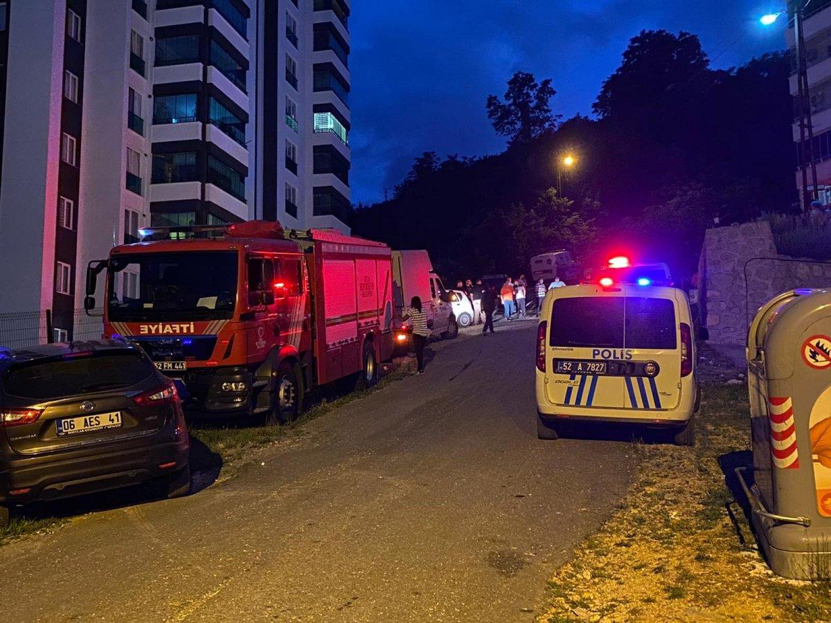 Ordu'da binada yangın çıktı 6 kişi hastaneye kaldırıldı