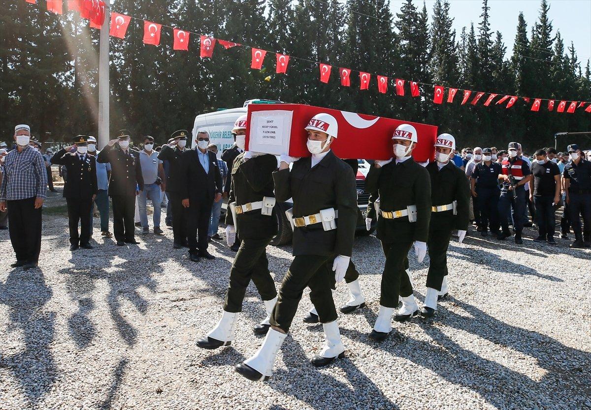 Şehit Recep Yüksel son yolculuğuna uğurlandı