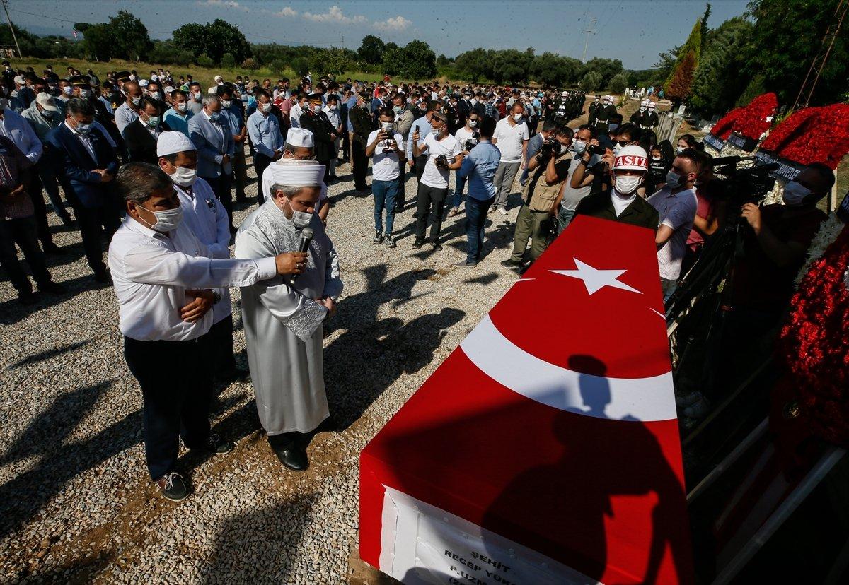 Şehit Recep Yüksel son yolculuğuna uğurlandı
